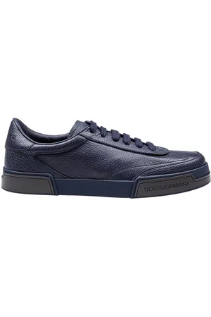 Dolce & Gabbana Portofino yatch sneakers in calfskin color blue