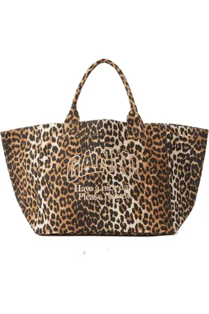 Ganni Leopard Xxl Shopper