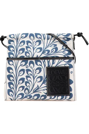 Loewe 2019 Anagram Canvas Drawstring Crossbody