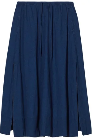 Closed Slit Skirt Rokken Donkerblauw C93330-190-27