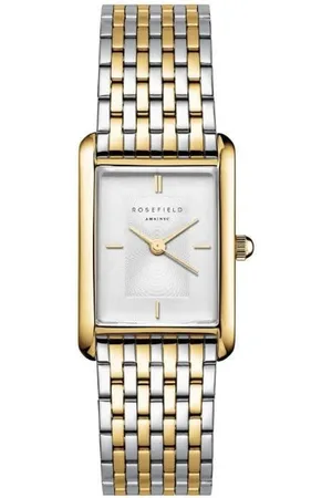 ROSEFIELD Horloge HWDSG-H03 Heirloom Staal Bi-color Quartz met Witte Wijzerplaat