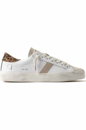 D.A.T.E. Sneakers White Leopard