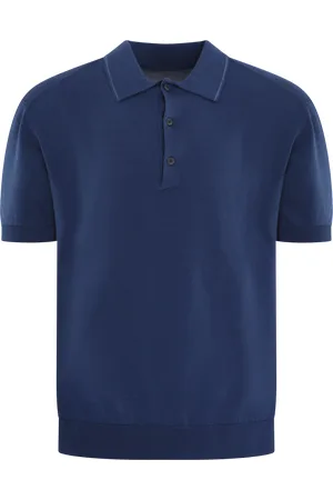 C.P. Company Heren Polo Collar Knit Blauw