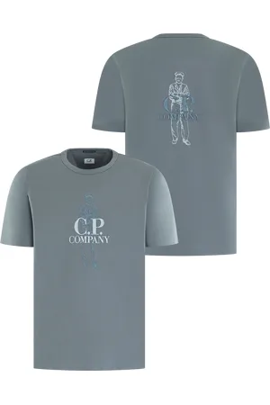 C.P. Company Heren Twisted Sailer T-Shirt Blauw