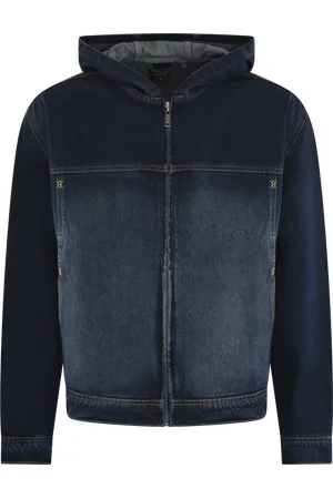 Daily paper Heren Washed Denim Jacket Blauw