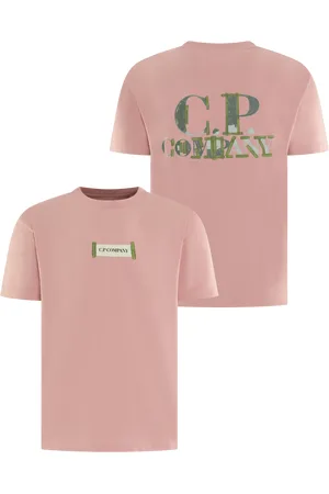 C.P. Company Heren Printed Logo T-Shirt Roze