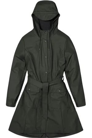 Rains Curve W Trenchcoats Groen 18130 Curve W