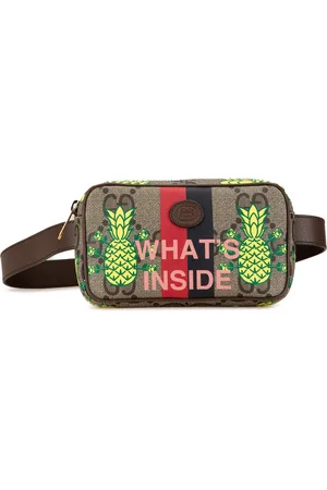Gucci 2016-2024 Maxi GG Supreme Interlocking G Pineapple Belt Bag