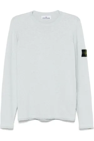 Stone Island Sweaters Clear Blue