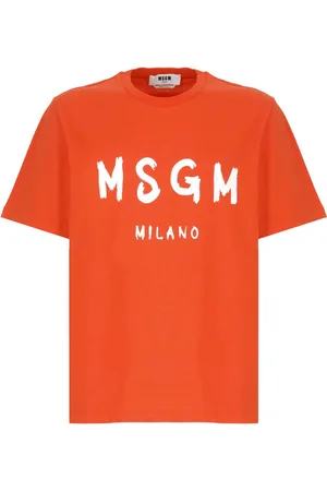 Msgm T-Shirts And Polos Orange