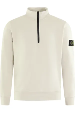Stone Island Heren Half Zip Sweater Beige