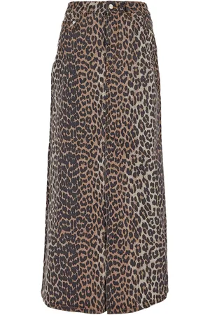 Ganni Leopard Skirt