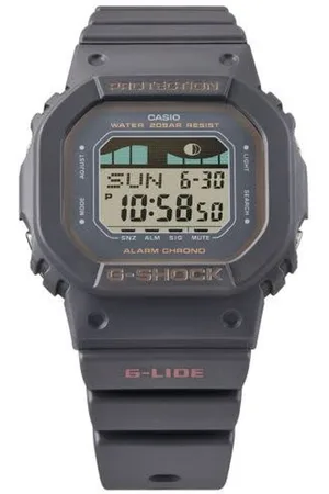 Casio Casio GLXS5600-1ER horloge dames digitaal in donkergrijs met digitale maanstaand