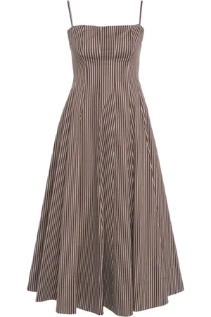Staud Striped midi dress 
