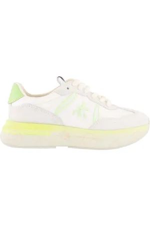 Premiata Dames Cassie Sneaker Wit/Lime
