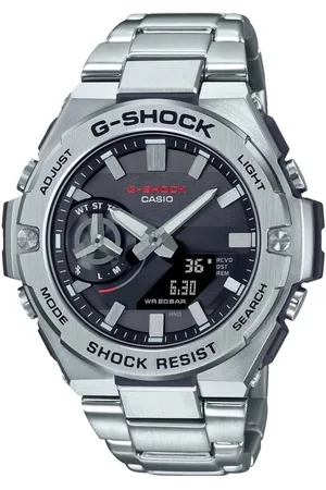 Casio CASIO GST-B500D-1AER horloge heren Anadigi in staal met stalen band