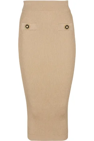 Balmain Skirts Beige