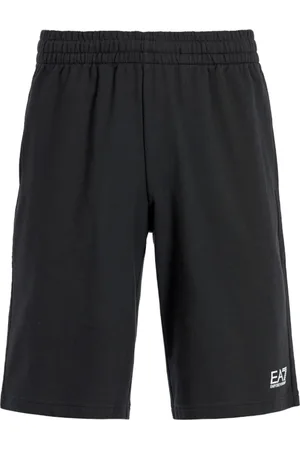 EA7 Trousers Blackwhite Logo