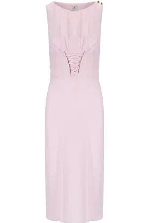 Elisabetta Franchi Quarzo Midi Dress Pink