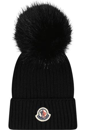 Moncler Kinder Meisjes Muts Zwart