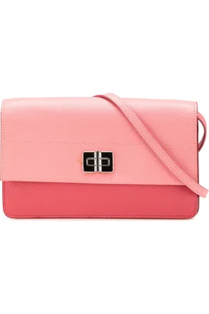 Prada 2013-2024 Saffiano Turn Lock Wallet on Strap