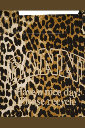 Ganni Dames Shopper XXL Leopard