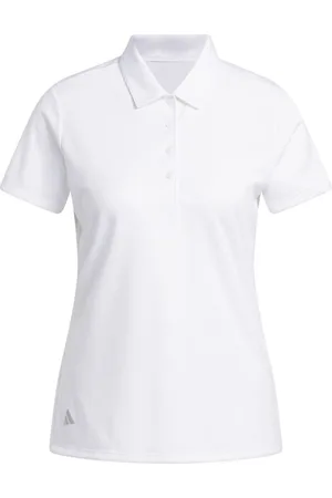 adidas Solid Performance SS Golf Polo Dames White M