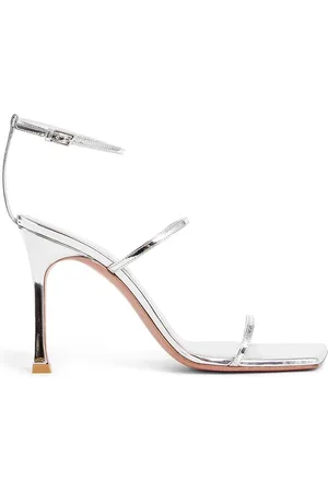 Amina Muaddi Maya Leather Sandals