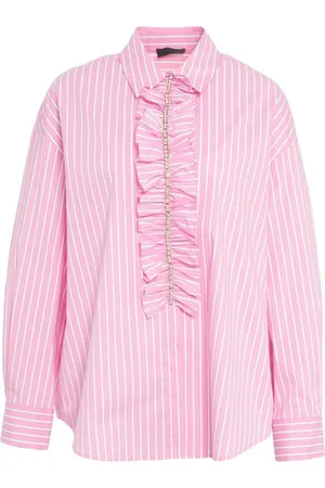 Liu Jo Striped blouse with rhinestones
