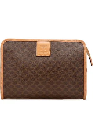 Céline 2000-2015 Macadam Coated Canvas Clutch