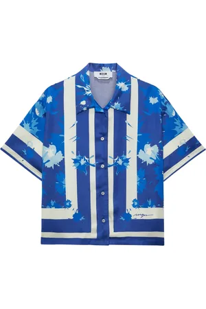 Msgm Shirts Blue