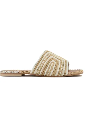 Toral Betty Raffia Sandal Beige Whiet