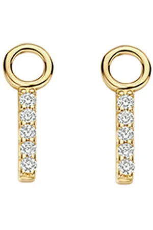 Blush Oorbedels 9094YZI 14k Geelgoud balkje met zirkonia