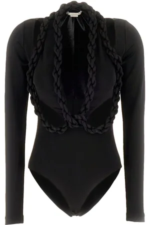 Stella McCartney Black stretch viscose bodysuit
