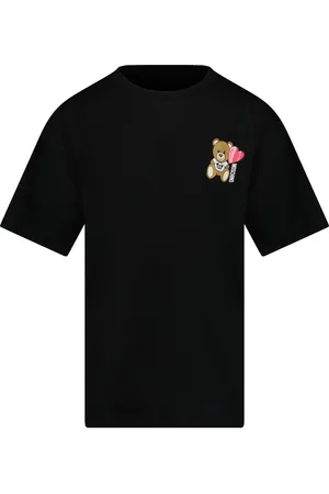 Moschino Kinder Unisex T-Shirt In Zwart