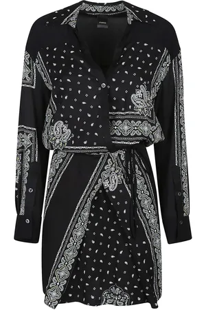 Pinko Mesopotamia Mini Dress Black
