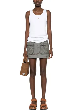 Maison Kitsuné Baby fox ribbed tank top divers
