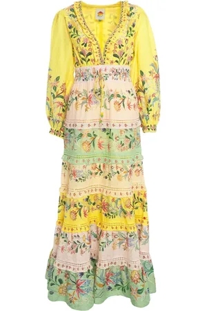 Farm Rio Maxi dress with floral print