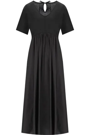 Max Mara Weekend Bronzo Black Long Dress Black