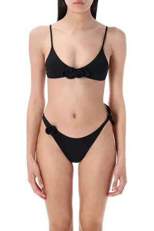 COPERNI Flower Bikini Slip Nero