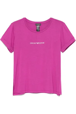 Emporio Armani T-Shirts And Polos Purple
