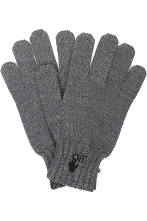 OFF-WHITE Hand Off Logo Wool Gloves