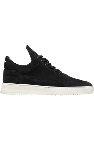 Filling pieces Low Top Organic Suede Black