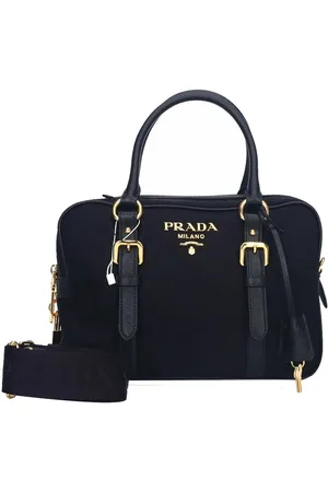Prada Logo Nylon Top Hand Bag