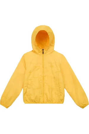 Iceberg KIDS - Yellow Nylon Jacket with Hood and Zip