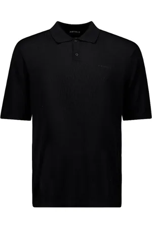 Airforce Knitted Polo Shirt True Black