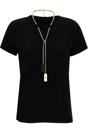 Elisabetta Franchi Tshirt Short Sleeves Black