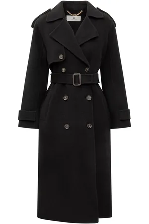 Elisabetta Franchi Coats Black