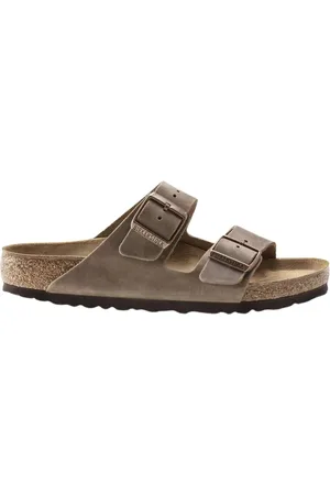 Birkenstock Arizona Leoi Slippers Donkerbruin 0352201