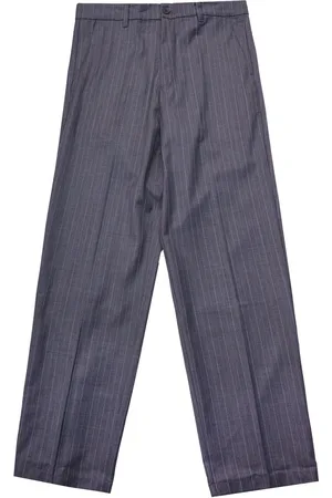 Samsøe Samsøe Pantalone Sanoah Grigio Pinstripe